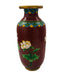 Vintage Cloisonne Floral Pattern Metal Vase
