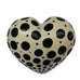 Polka Dot Heart Painted Decorative Sculpture