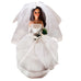 Hallmark Porcelain Barbie Mattel Burnette 2002 Bridal Doll Cake Topper-Ornament