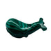 Carved Malachite Whale Figurine Made in Zaire