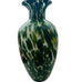 Vintage Murano Art Glass Green Blue and White Vase