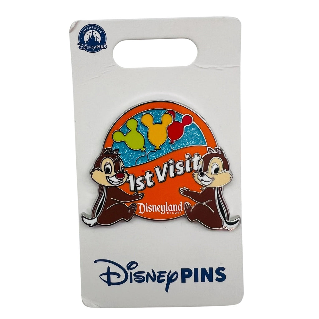Disneyland Resort DLR 1st Visit Chip 'n' Dale Enamel Pin