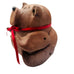 Vintage Sir Mud Clay Heart Trinket Bear