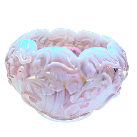 Fenton Cameo Opalescent "Lily of the Valley" Bowl