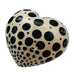 Polka Dot Heart Painted Decorative Sculpture