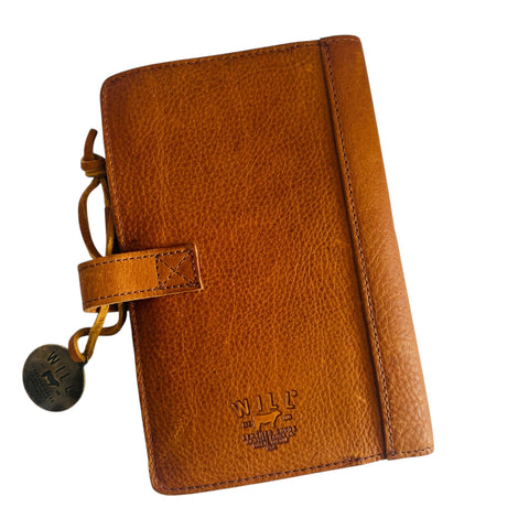 Will Leather Goods- Leather Journal Cover Cognac