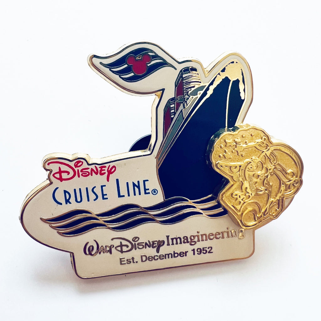 Disney WDI Imagineering 50th Anniversary Cruise Line DCL Gold Ship Limited Edition 1500 Pin