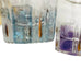 Colored Glass Shot Glasses with Gold Rim Set of 4