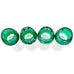 Vintage Mini Emerald Vintage Green Cut Crystal Glasses Set of 4