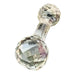 Vintage Cut Crystal Faceted Elegant Glass Star Ends Barbell