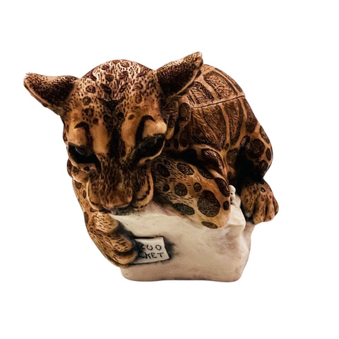 Harmony Kingdom "Sweet Spot” Leopard Box Figurine