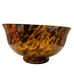 Vintage Tortoiseshell Patterned Glass Serving Bowl