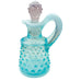 Vintage Fenton Art Glass Blue Opalescent Hobnail Cruet Bottle w/Stopper