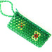 Vintage Jourdan Beaded Flower Design Wristlet Zipper Clutch Bag