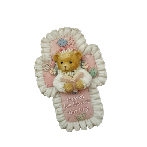 Vintage Cherished Teddies Heaven Has Blessed This Day Enesco CrossTrinket Box