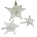 Vintage Clear Glass Lily Flower Short Stem- Set of 3