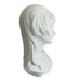 Vintage Bright View White Ceramic Female Bust Signed 1971 Sculpture