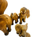 Vintage Guido Cacciapuoti Elephant Figurine Italy Signed Ceramic Porcelain 4PC
