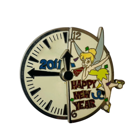 Disney Happy New Year 2012 Tinkerbell Clock LE 3000 Pin