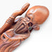 Vintage Shou Lao Xing Longevity Wood Statue