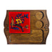 Vintage Georges Briard Wooden Charcuterie Fruits Cheese Floral Tile Board Tray