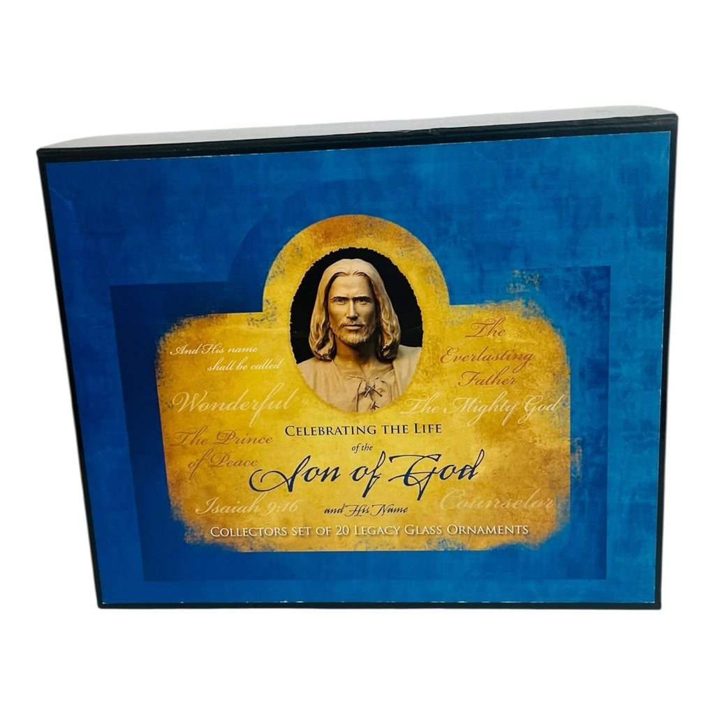 Celebrating the Son of Life of God Collectors Set of 20 Glass Legacy Ornaments