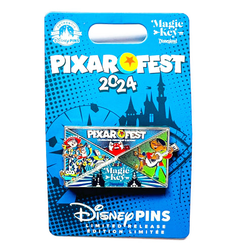 Pixar Fest 2024 Magic Key Disneyland Resort Pin