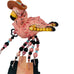 Vintage Pink Flamingo Wind Chime Wall Hanging