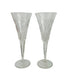 Pair of Waterford Crystal Millenium Toasting Flutes Dated January 1,2000