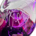 Vintage Loren Chapman Purple Art Glass Signed Bud Vase