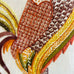 Vintage Embroidery Farmhouse Roosters Wood Frame Wall Hanging