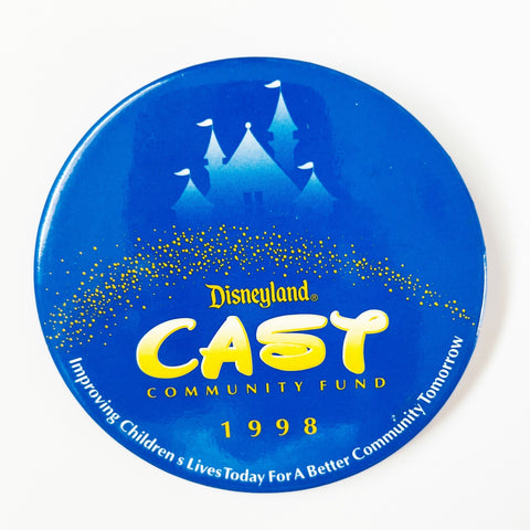 Disneyland 1998 Cast Community Fund Pinback Button