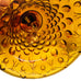 Vintage Fenton Amber Hobnail Glass Bell