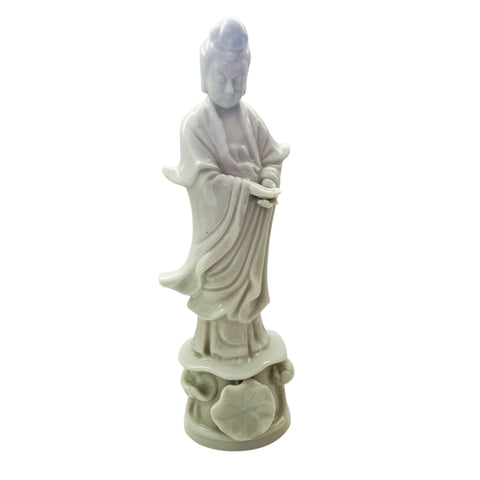 Napco Buddhist Goddess of Compassion Kuan Yin Porcelain Figirine Japan