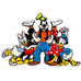 Disneyland Mickey and the Gang 2001 Daisy Duck Mickey Mouse Goofy Minnie and Donald Fab 5 Pin
