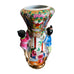 Vintage Famille Rose Porcelain Fertility Chinese Vase