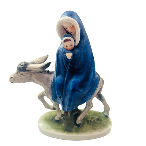 Vintage Goebel Germany Mary And Jesus On A Donkey Figurine