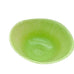 Art Glass Hand Blown Yellow Green Swirl Speckled Bowl