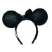 Disney Parks Loungefly Black Woven Removable Bow Minnie Ears Headband