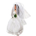 Hallmark Porcelain Barbie Mattel Burnette 2002 Bridal Doll Cake Topper-Ornament