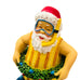 Tropical Beach Santa Claus Holiday Resin Shelf Sitter Cloth Legs Wreath Lot Of 3
