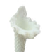 Vintage Fenton Hobnail White Milk Glass Epergne Horn