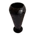 Tiffin Black Sleek Geometric Glass Accent Vase
