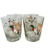 Vintage Libbey Wild Game Birds Low Ball Drinking Glasses Set of 4