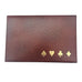 Vintage Embossed Leather Case Congress Playing Cards Hinged Box