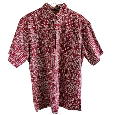 Reyn Spooner 50th Anniversary Short Sleeve Hawaiian Traditions Shirt