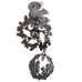 Vintage Pewter Metal Squirrel Wind Chime