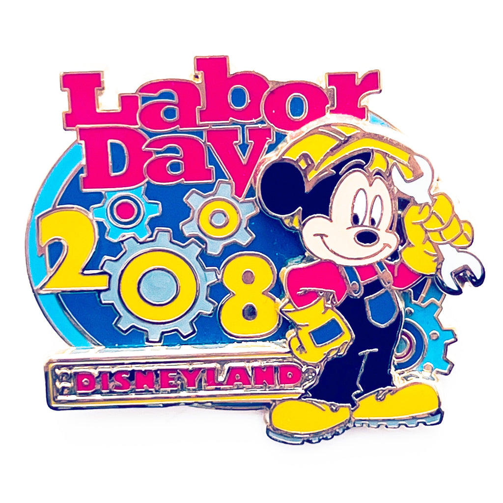 Disney Labor Day Mickey Mouse Construction Worker Tools Gears Hat Labor Limited Edition 1000 Pin