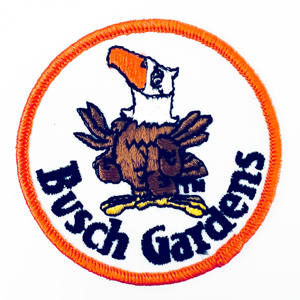 Vintage 1970's Busch Gardens Embroidered Patch