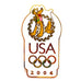 Disneyland Resort WDW USA Olympics Logo 2004 Pluto Disney Pin